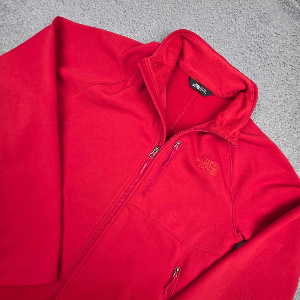 The North‎ Face Full Zip Fleece Lined Jacket Mens Large Red